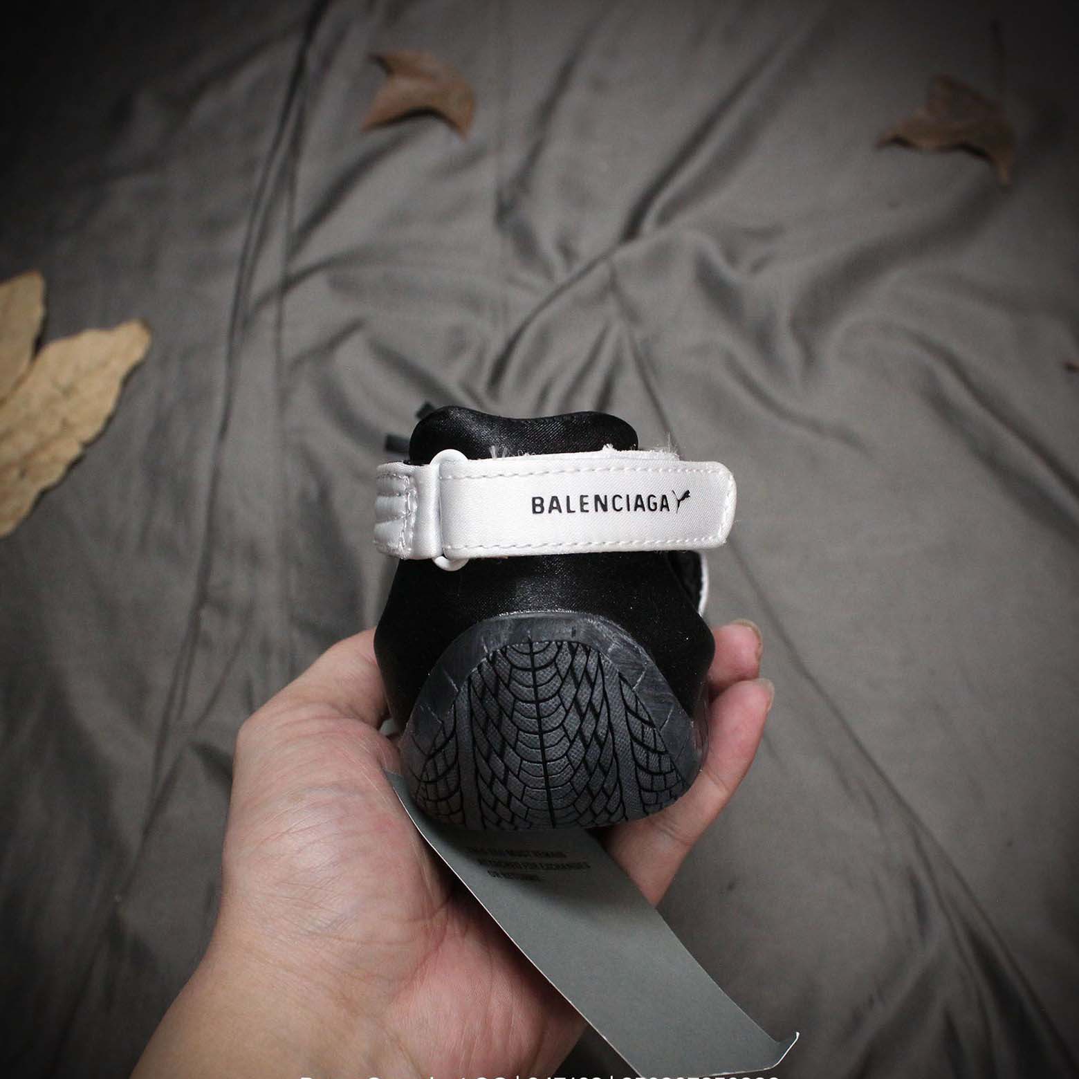 Balenciaga Speedcat Ballet Satin Balenciaga in black and white satin - DopestKickz