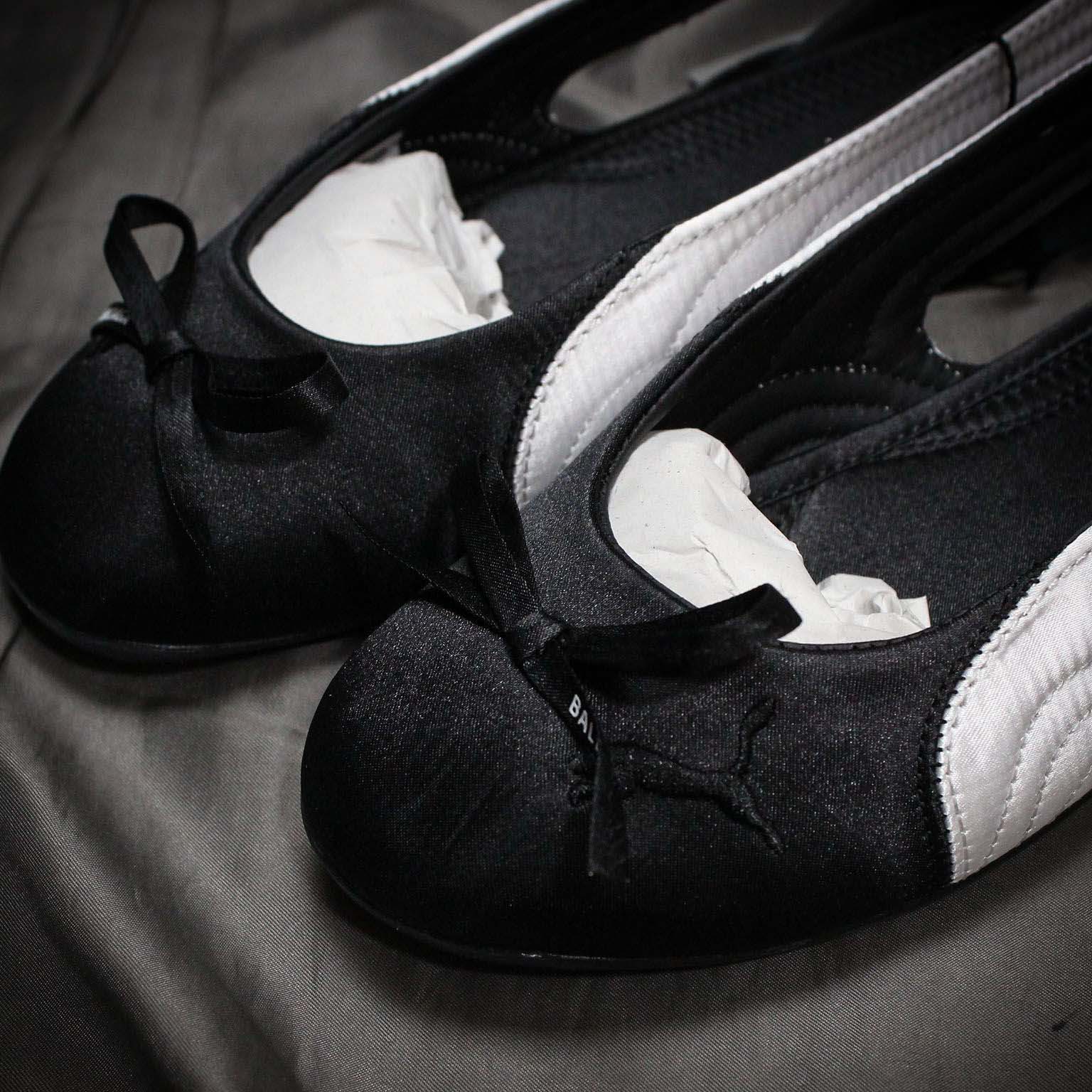 Balenciaga Speedcat Ballet Satin Balenciaga in black and white satin - DopestKickz