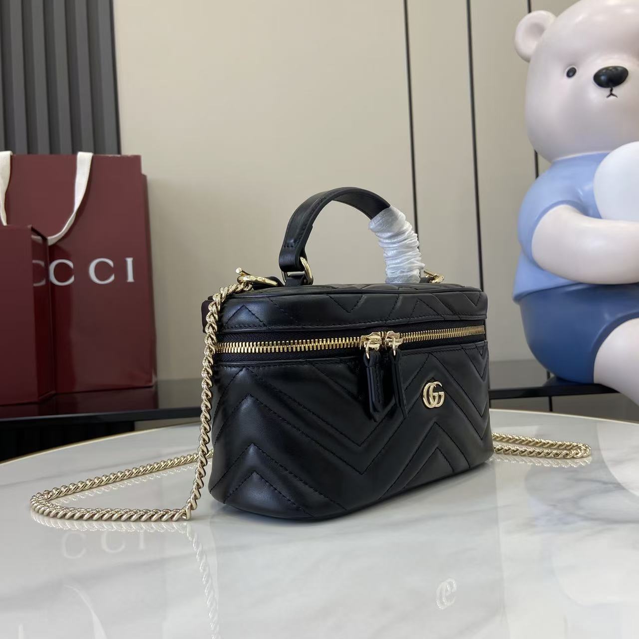 Gucci GG Marmont Mini Vanity Bag - DopestKickz