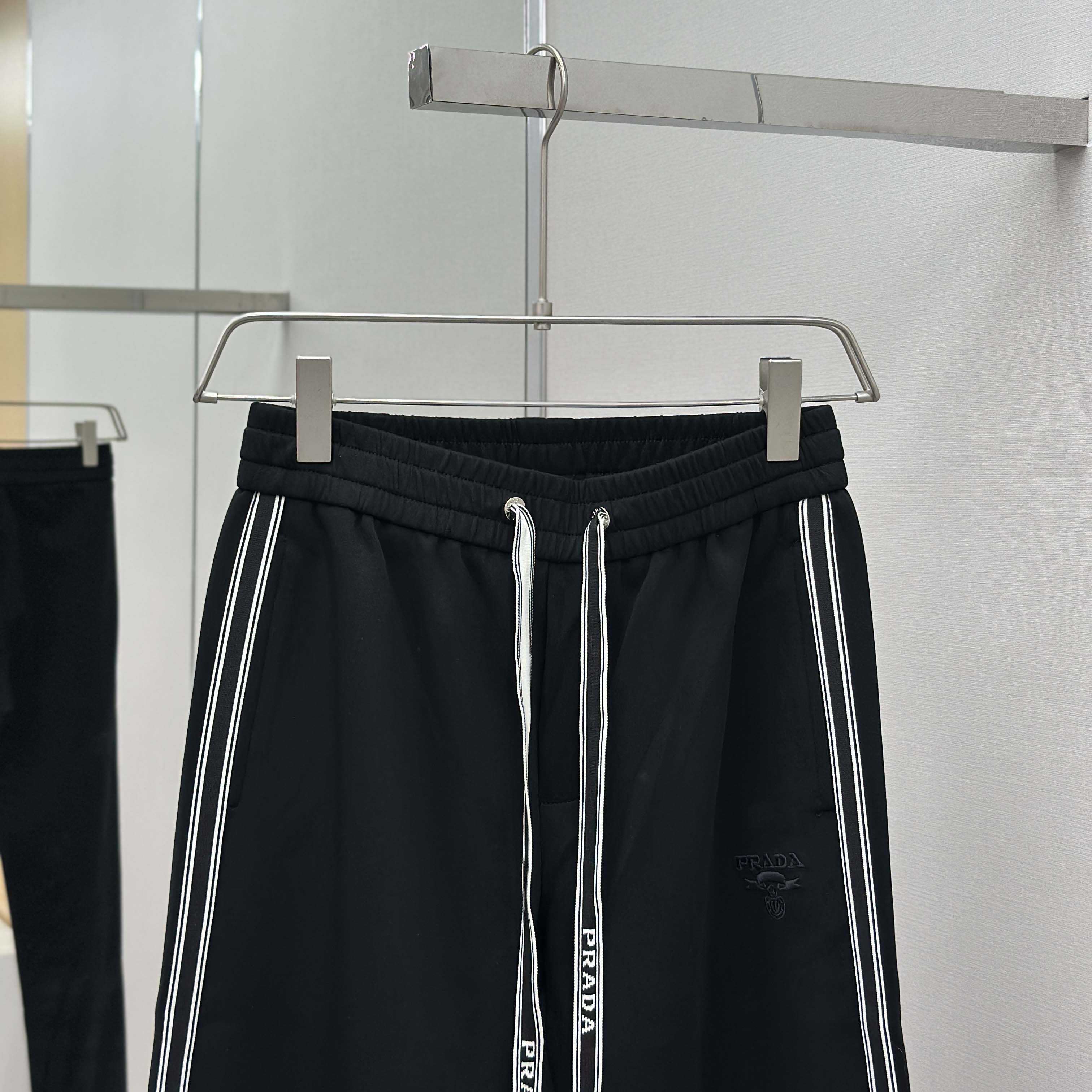 Prada Black Cotton Pants - DopestKickz
