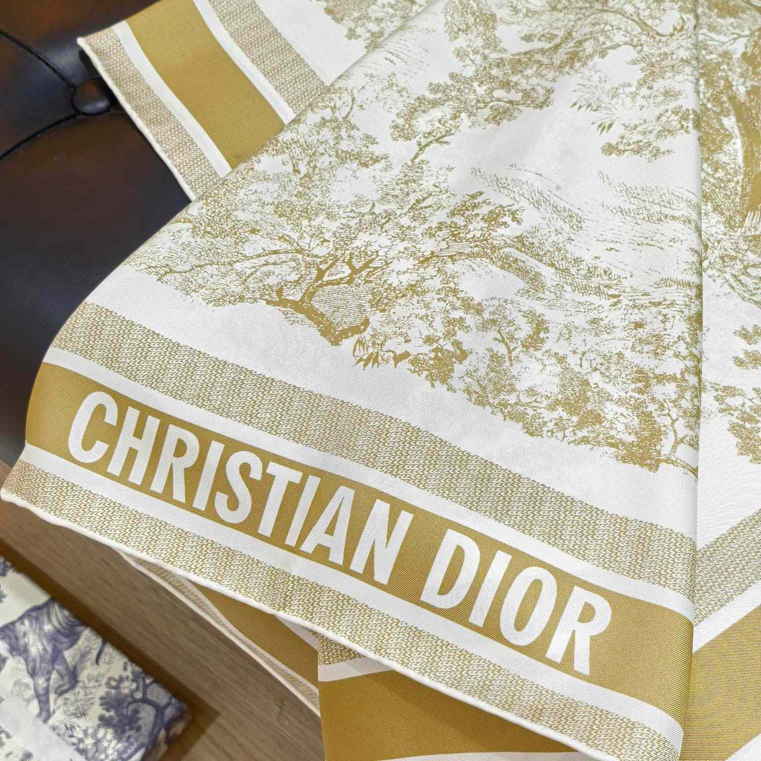Dior Toile de Jouy Sauvage 90 Square Scarf  - DopestKickz