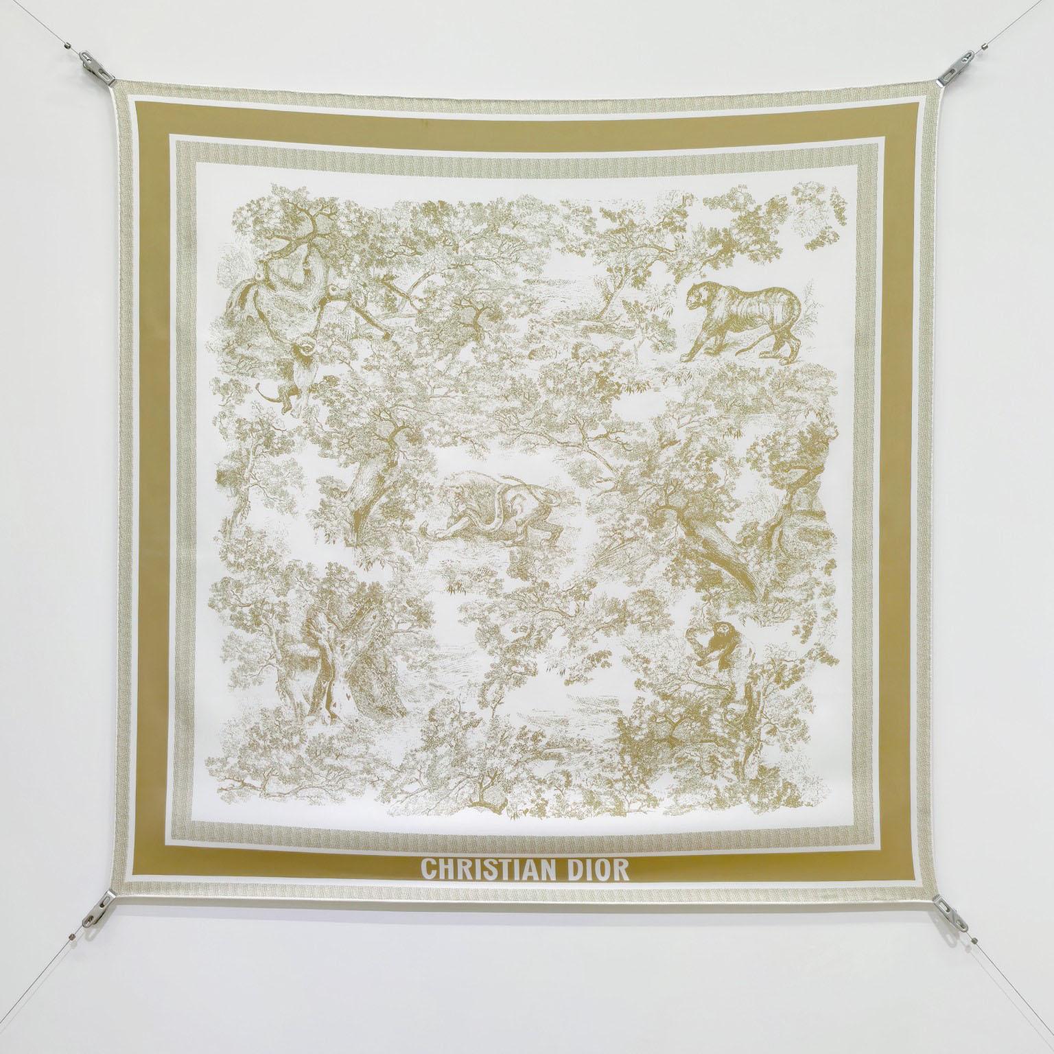 Dior Toile de Jouy Sauvage 90 Square Scarf  - DopestKickz