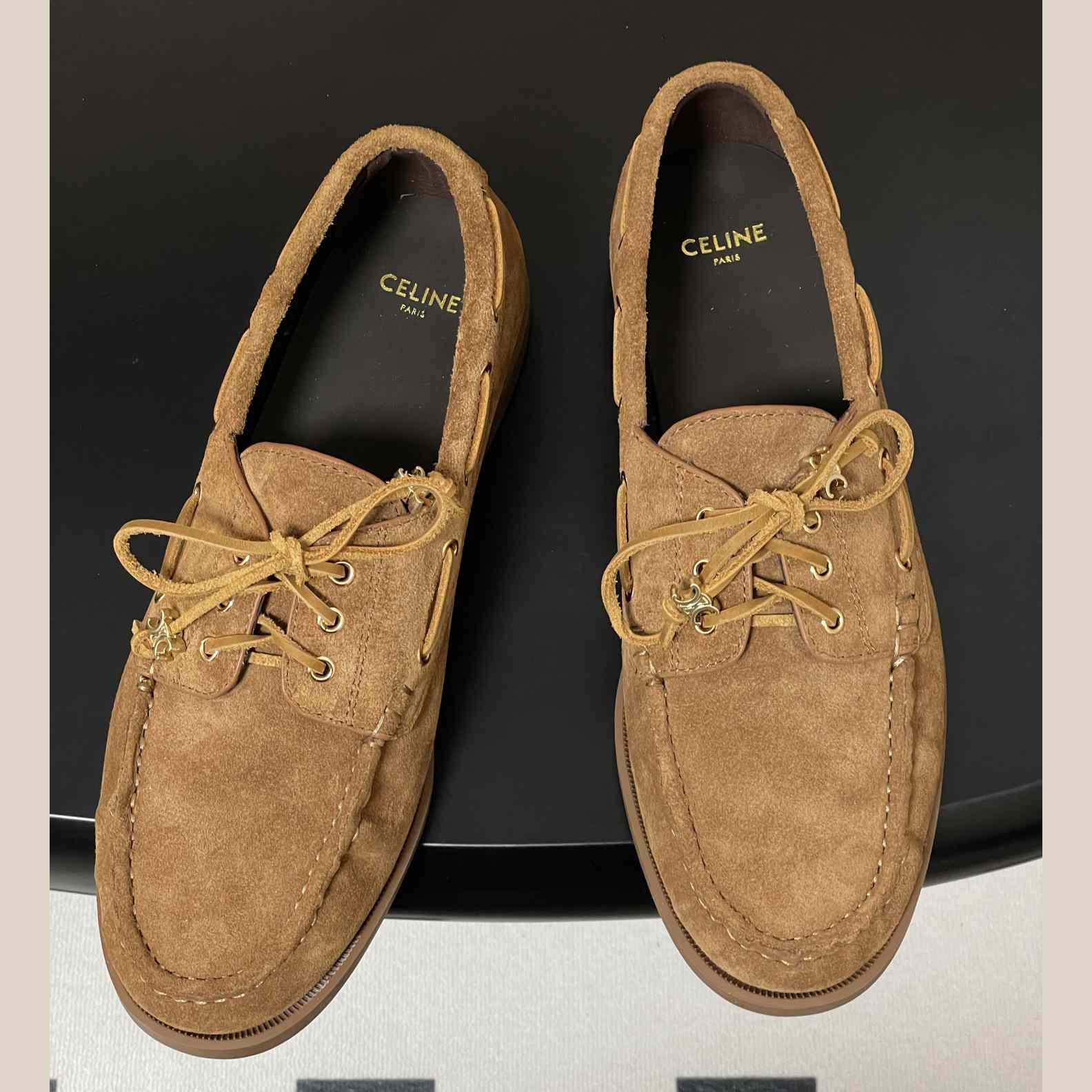 Celine Bateau In Suede Calfskin - DopestKickz