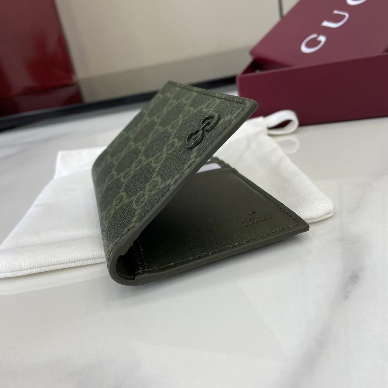 Gucci GG Monogram Long Card Case - DopestKickz