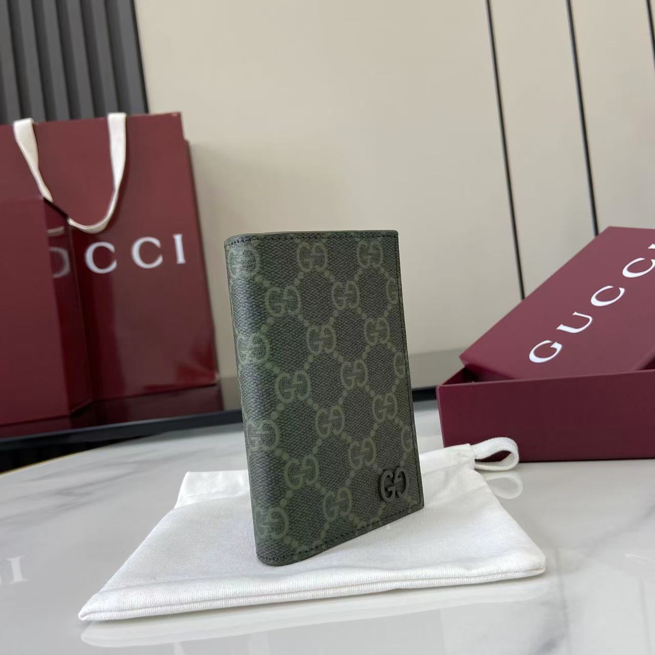 Gucci GG Monogram Long Card Case - DopestKickz