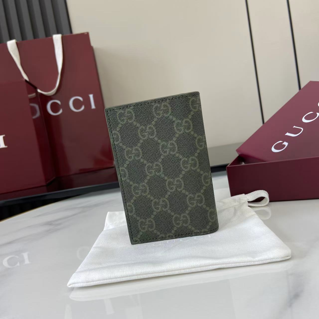 Gucci GG Monogram Long Card Case - DopestKickz