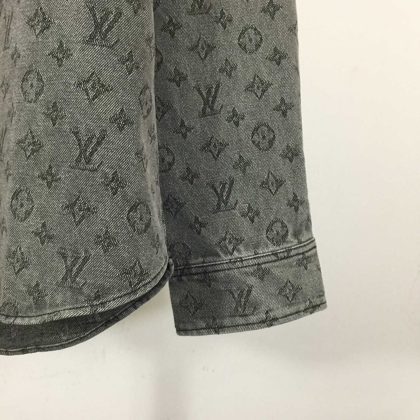 Louis Vuitton Monogram Denim Shirt    - DopestKickz