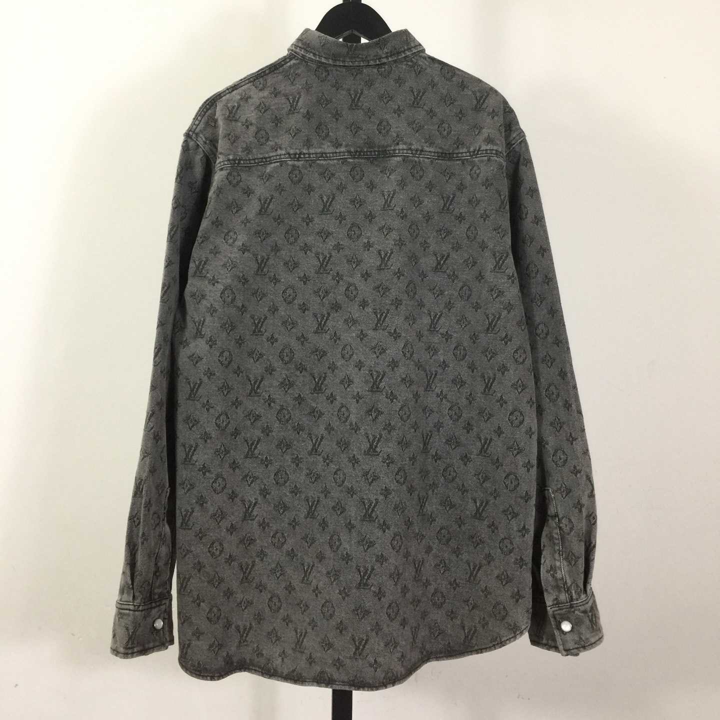 Louis Vuitton Monogram Denim Shirt    - DopestKickz
