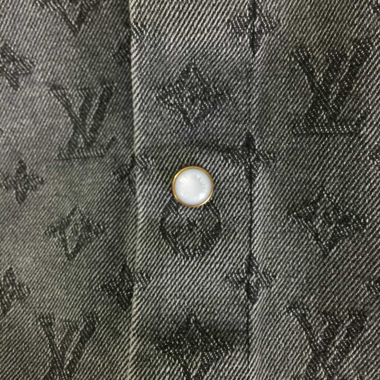 Louis Vuitton Monogram Denim Shirt    - DopestKickz