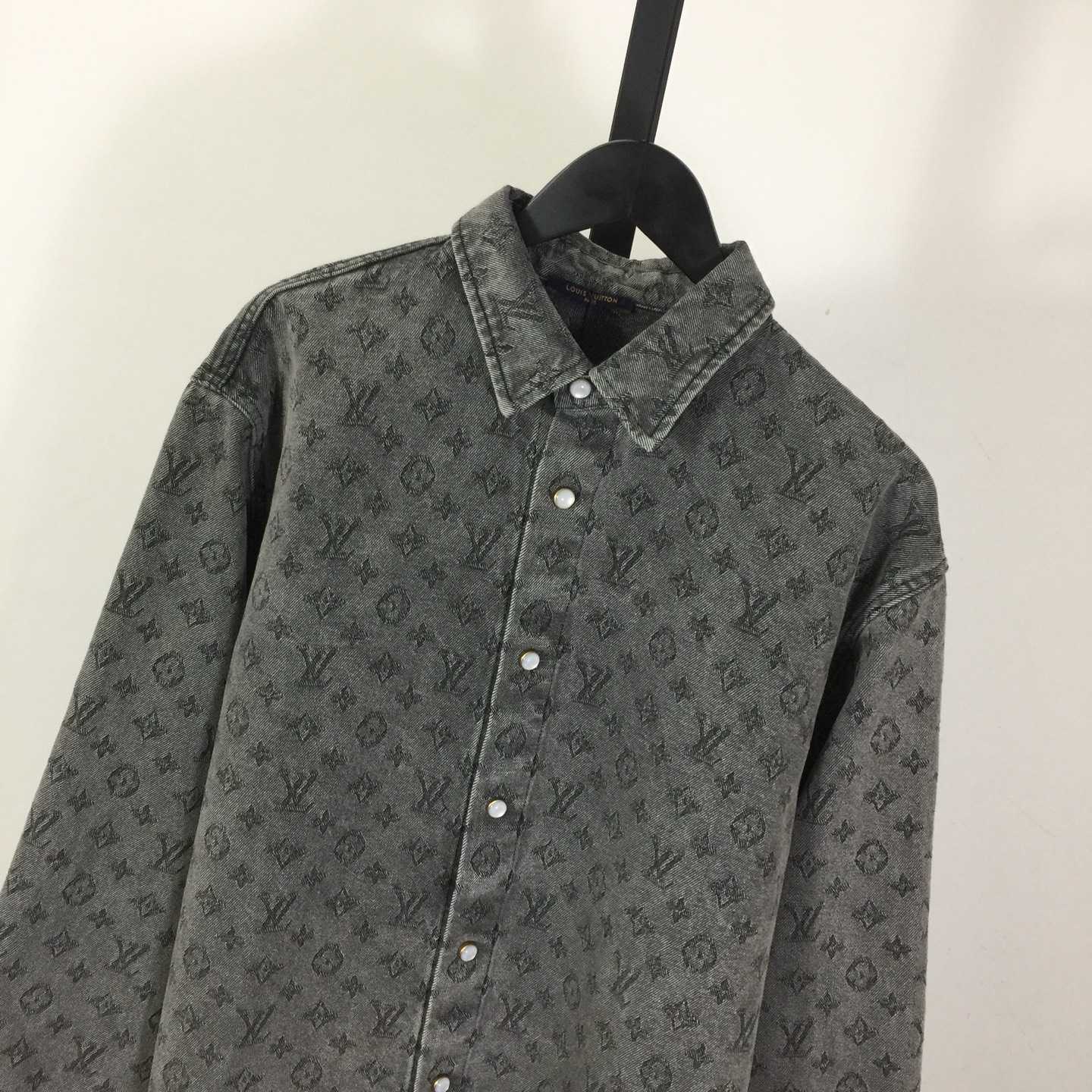 Louis Vuitton Monogram Denim Shirt    - DopestKickz