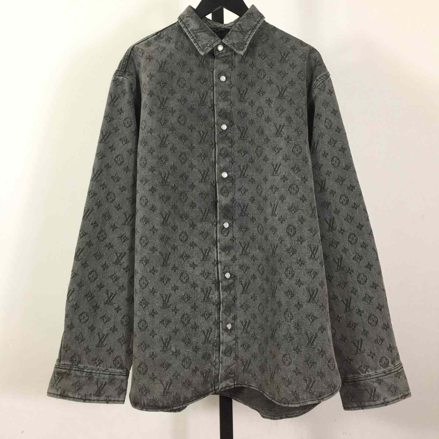 Louis Vuitton Monogram Denim Shirt    - DopestKickz