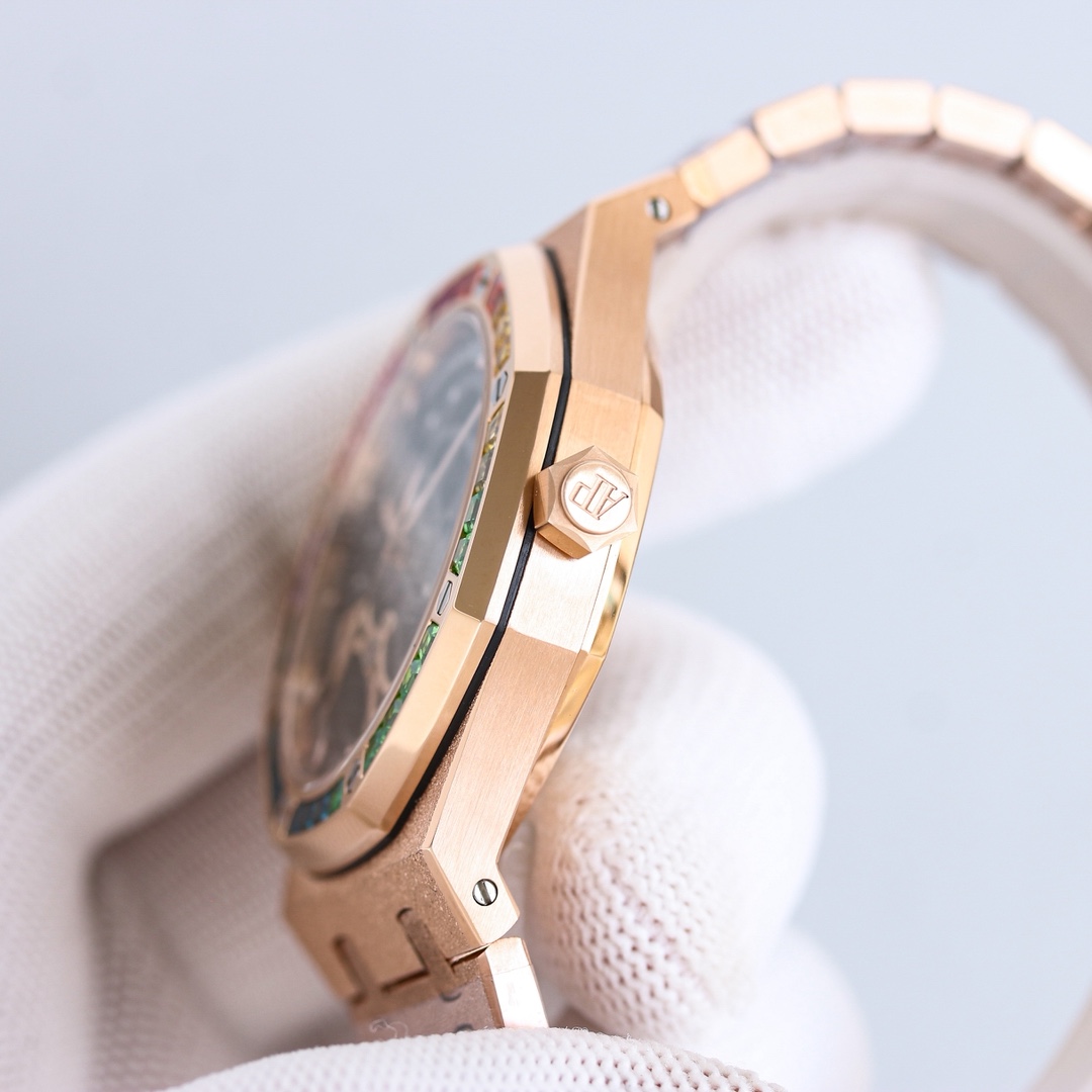 Audemars Piguet Royal Oak 41mm Frosted Rose Gold   41mm - DopestKickz