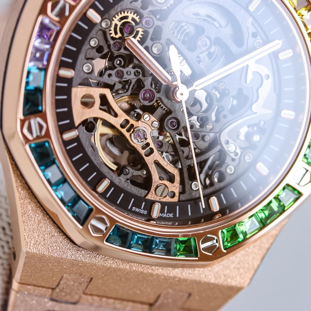 Audemars Piguet Royal Oak 41mm Frosted Rose Gold   41mm - DopestKickz