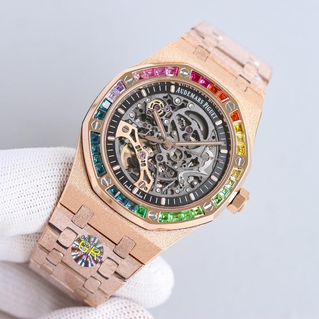 Audemars Piguet Royal Oak 41mm Frosted Rose Gold   41mm - DopestKickz