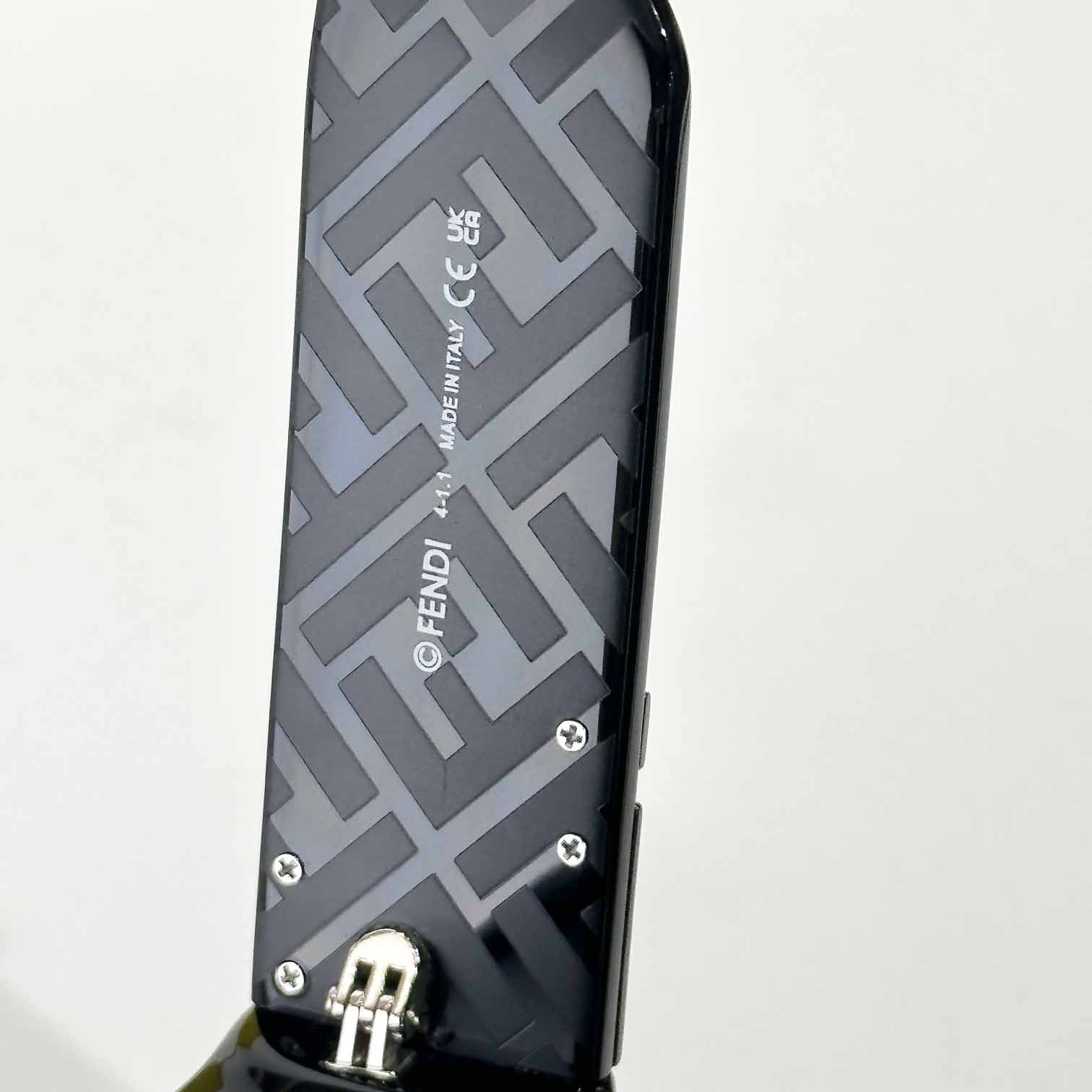 Fendi FF Squared Black Acetate Sunglasses  FE40587 - DopestKickz