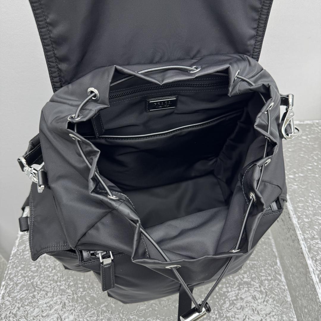 Prada Explore Re-Nylon And Leather Backpack - DopestKickz