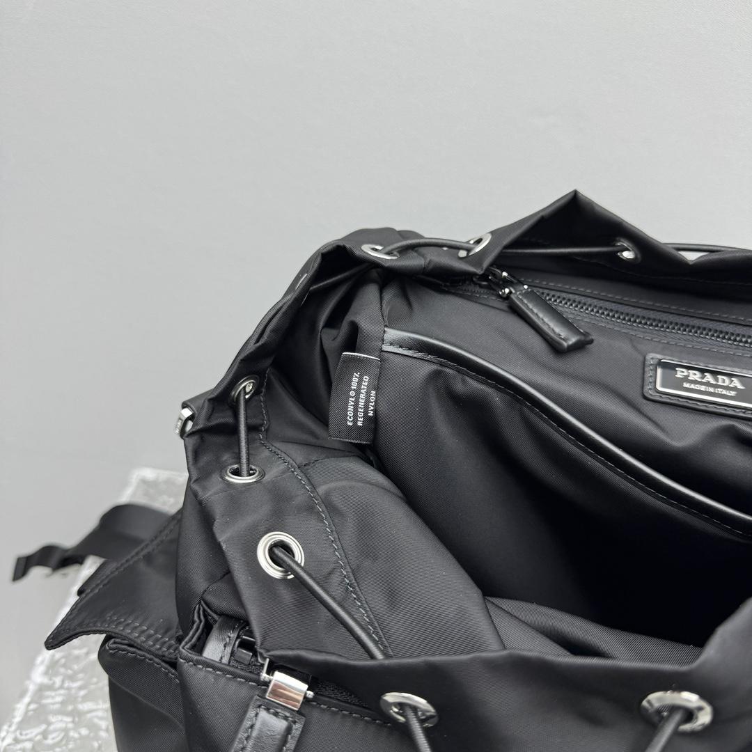 Prada Explore Re-Nylon And Leather Backpack - DopestKickz