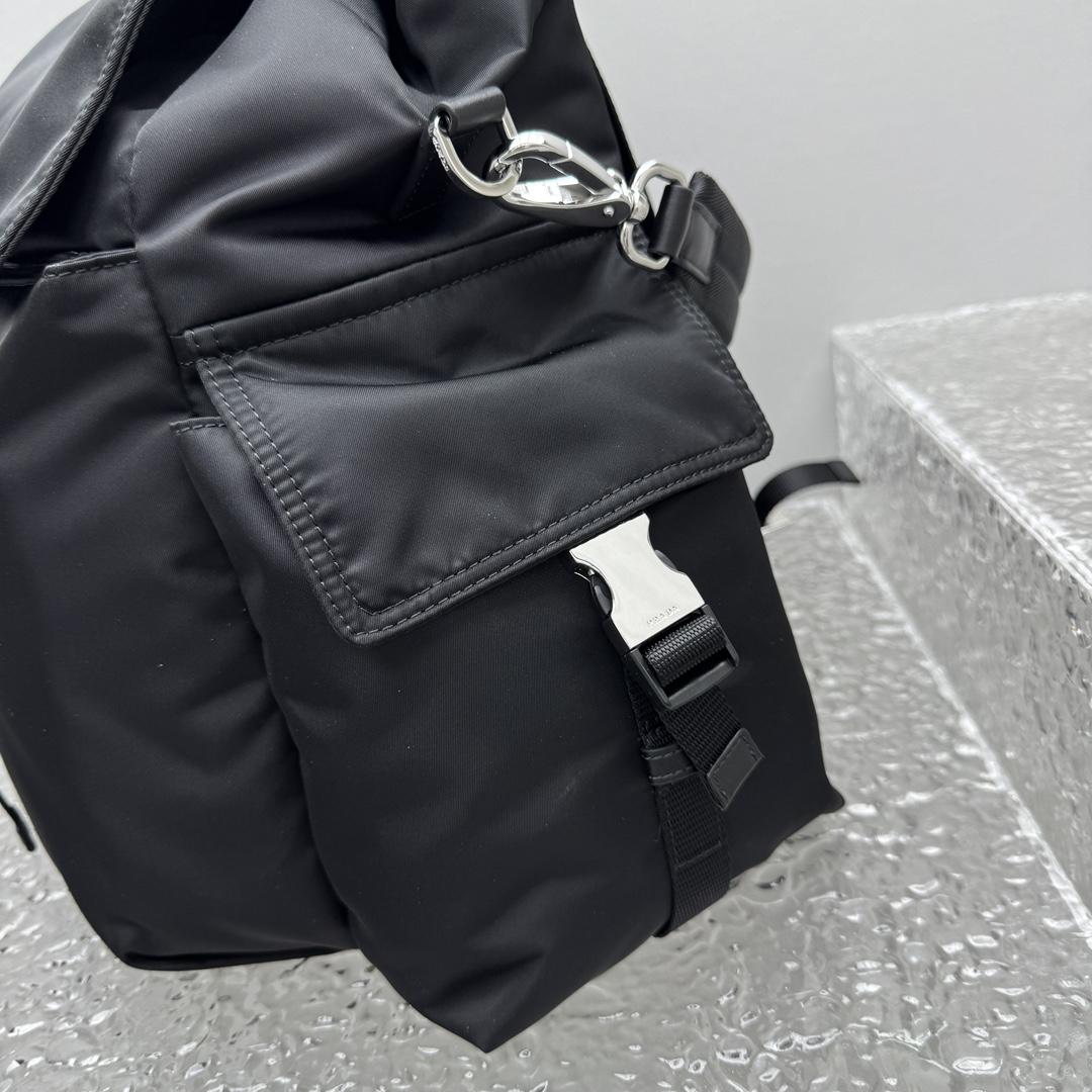 Prada Explore Re-Nylon And Leather Backpack - DopestKickz