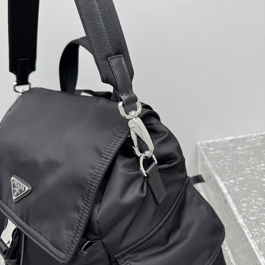 Prada Explore Re-Nylon And Leather Backpack - DopestKickz