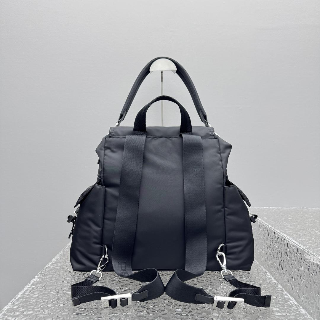 Prada Explore Re-Nylon And Leather Backpack - DopestKickz