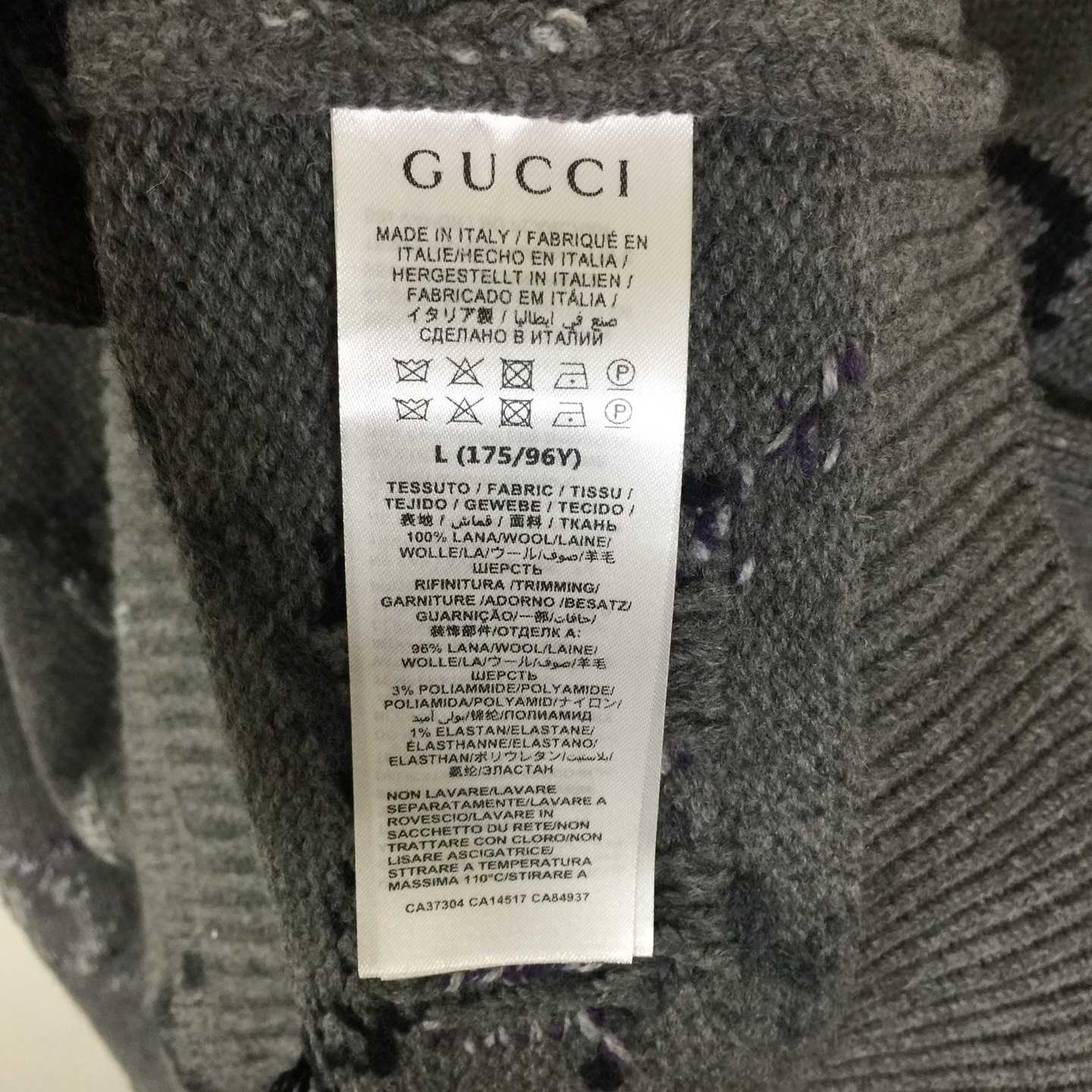Gucci Wool Cardigan With GG Intarsia - DopestKickz