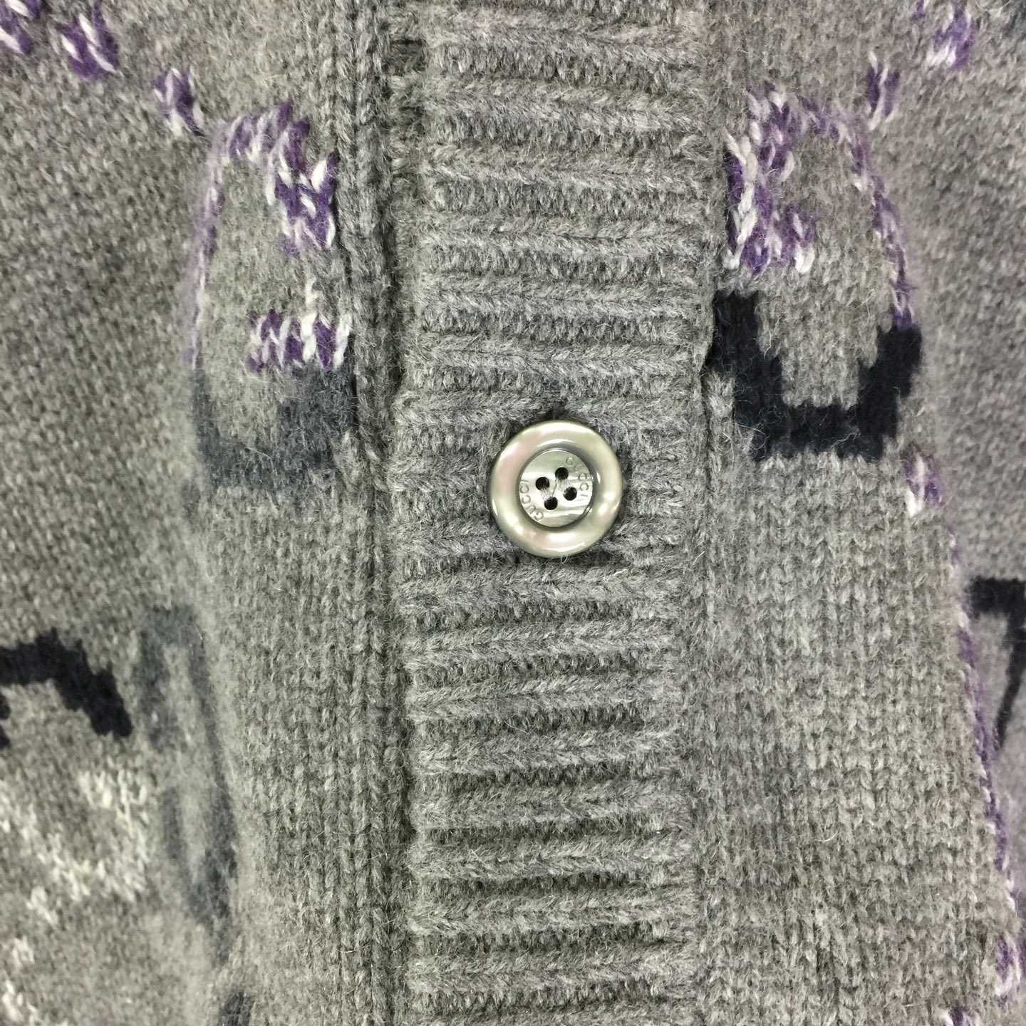 Gucci Wool Cardigan With GG Intarsia - DopestKickz