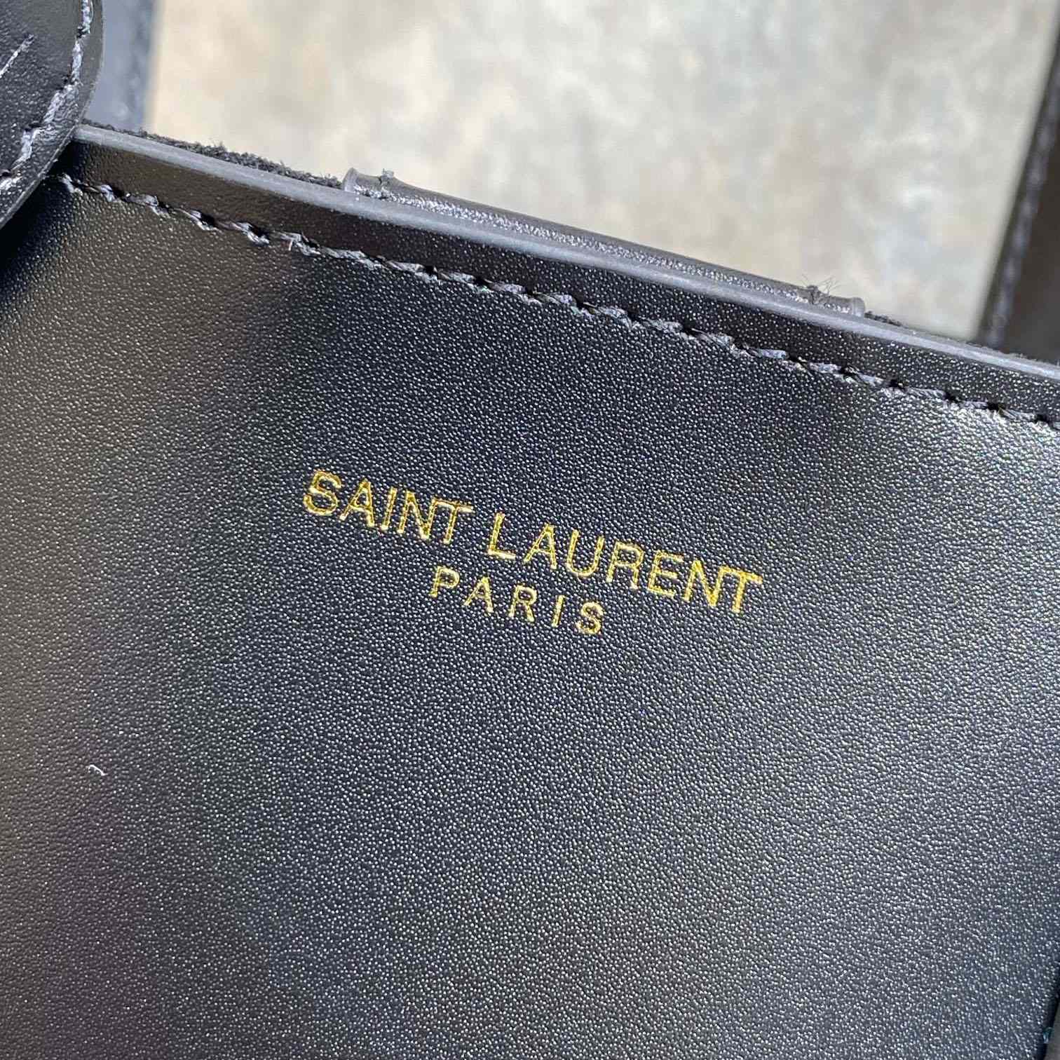 Saint Laurent Mini Toy Shopping Saint Laurent In Box Leather - DopestKickz