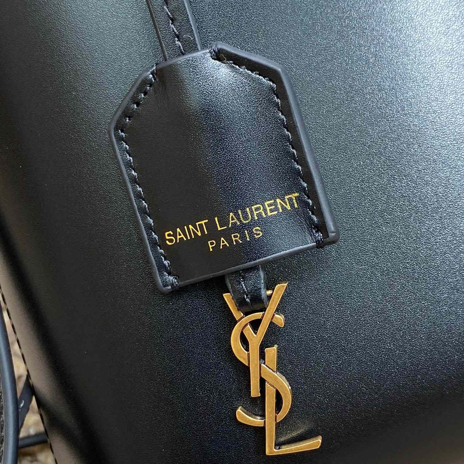 Saint Laurent Mini Toy Shopping Saint Laurent In Box Leather - DopestKickz