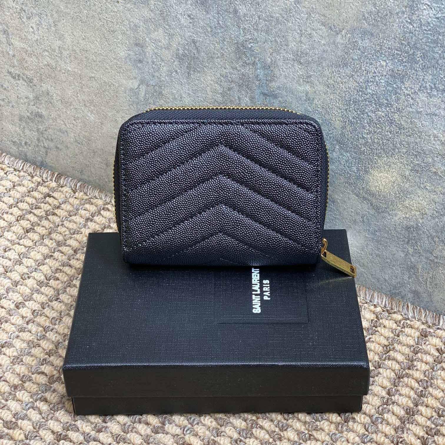 Saint Laurent Cassandre Matelassé Wallet  12x10x3cm  - DopestKickz