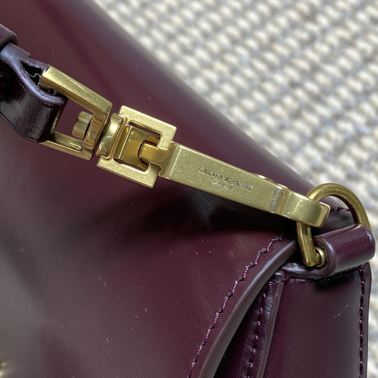 Saint Laurent Mini Voltaire Top Handle Bag In Patent Leather - DopestKickz