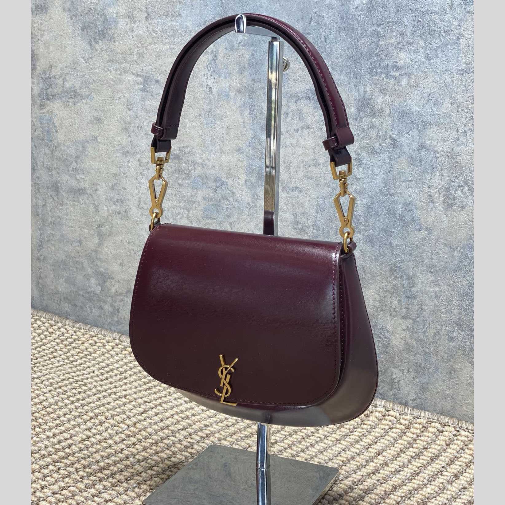 Saint Laurent Mini Voltaire Top Handle Bag In Patent Leather - DopestKickz