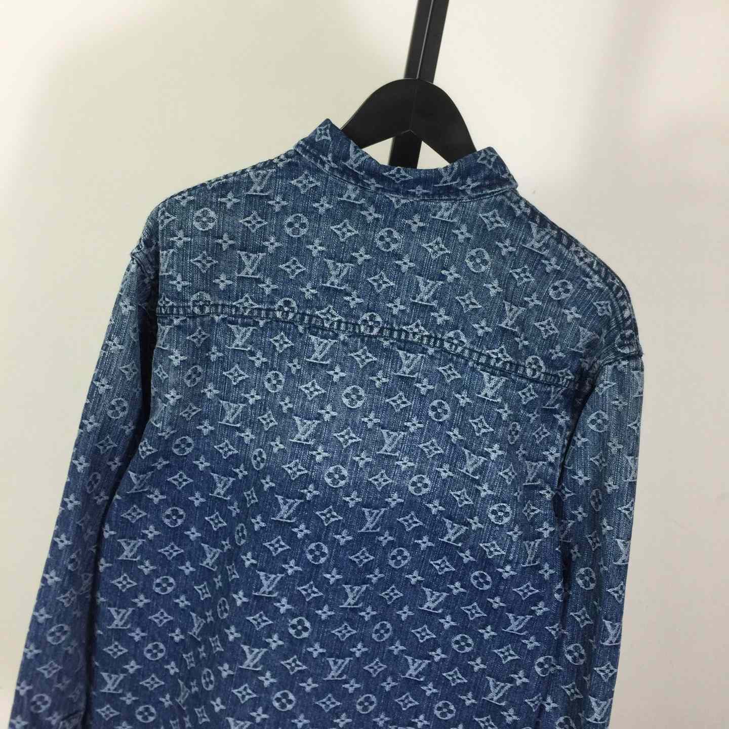 Louis Vuitton Monogram Denim Shirt   1AI195 - DopestKickz