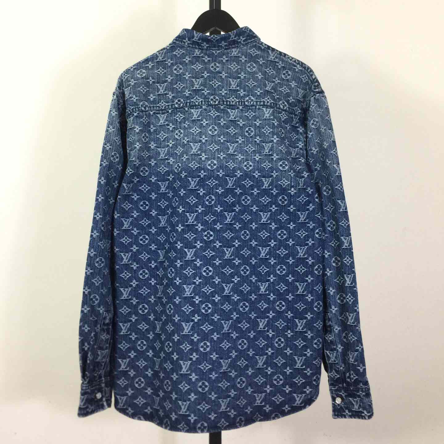 Louis Vuitton Monogram Denim Shirt   1AI195 - DopestKickz