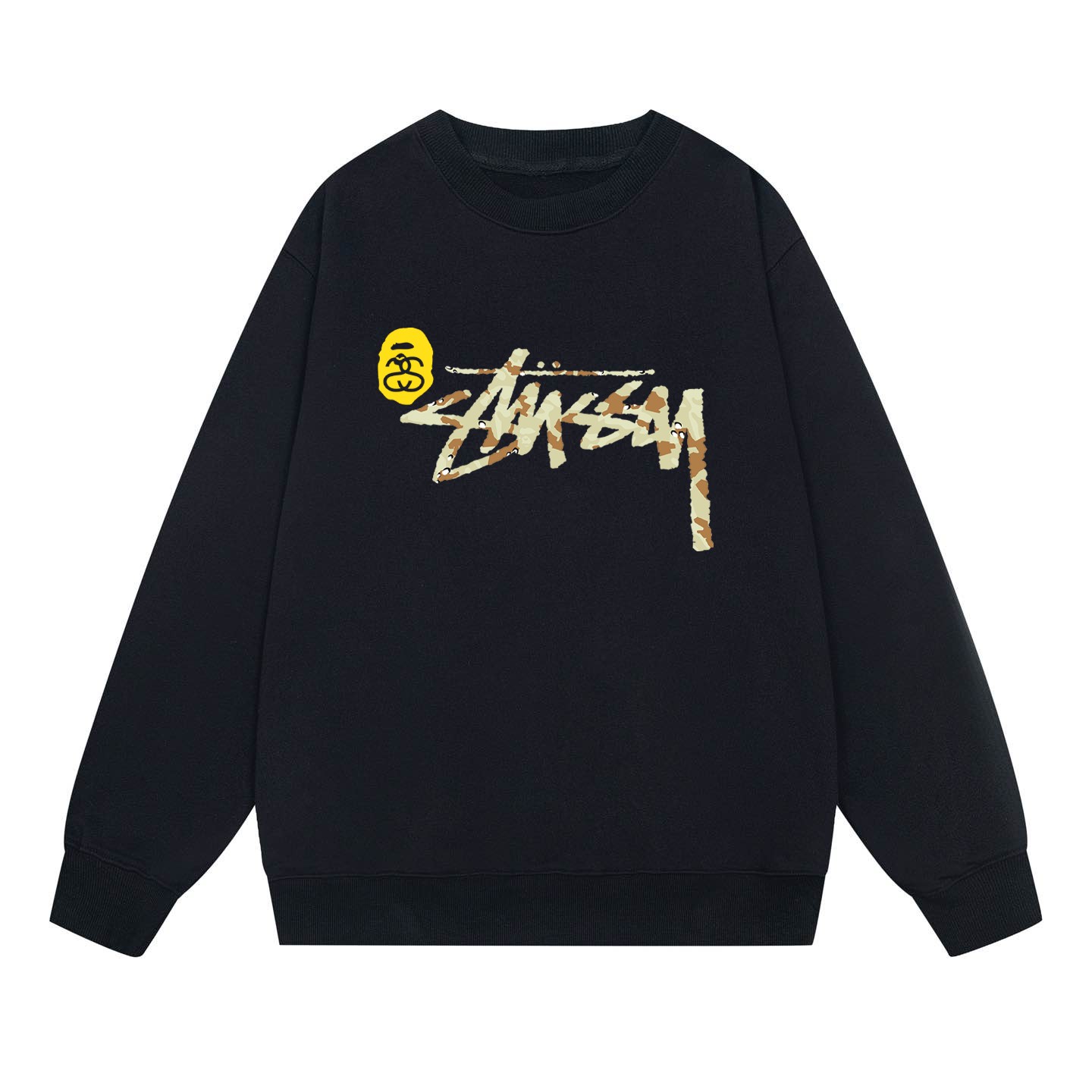 Bape x Stussy Collaboration Crew  - DopestKickz