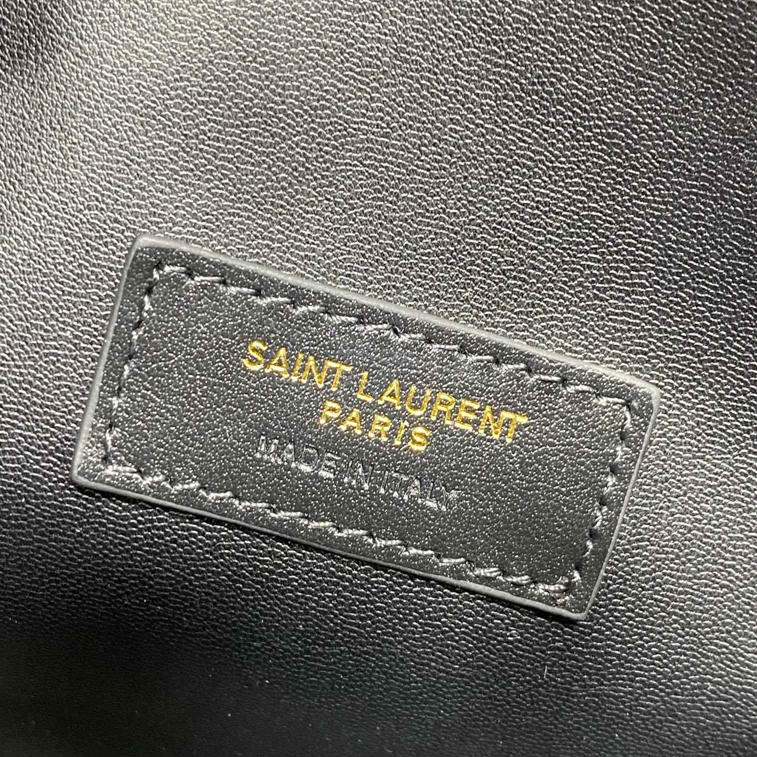 Saint Laurent Mini Toy Shopping Saint Laurent In Crocodile -  Embossed Leather - DopestKickz