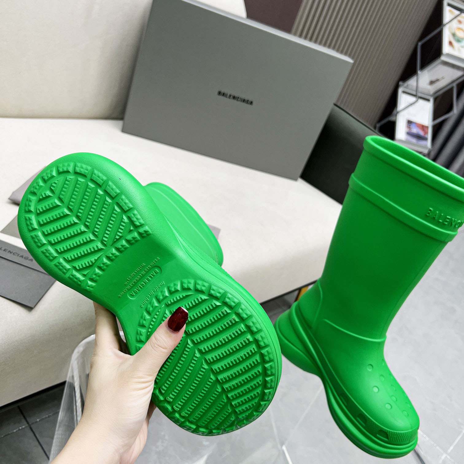 Balenciaga Crocs™ Boot In Rubber - DopestKickz