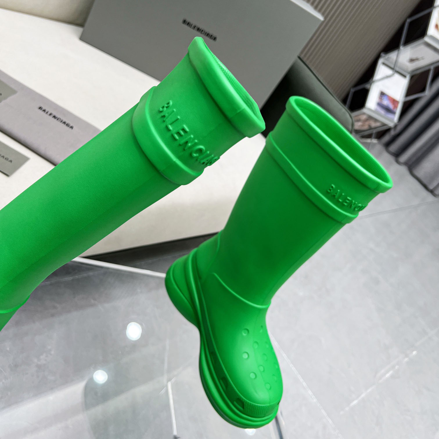 Balenciaga Crocs™ Boot In Rubber - DopestKickz