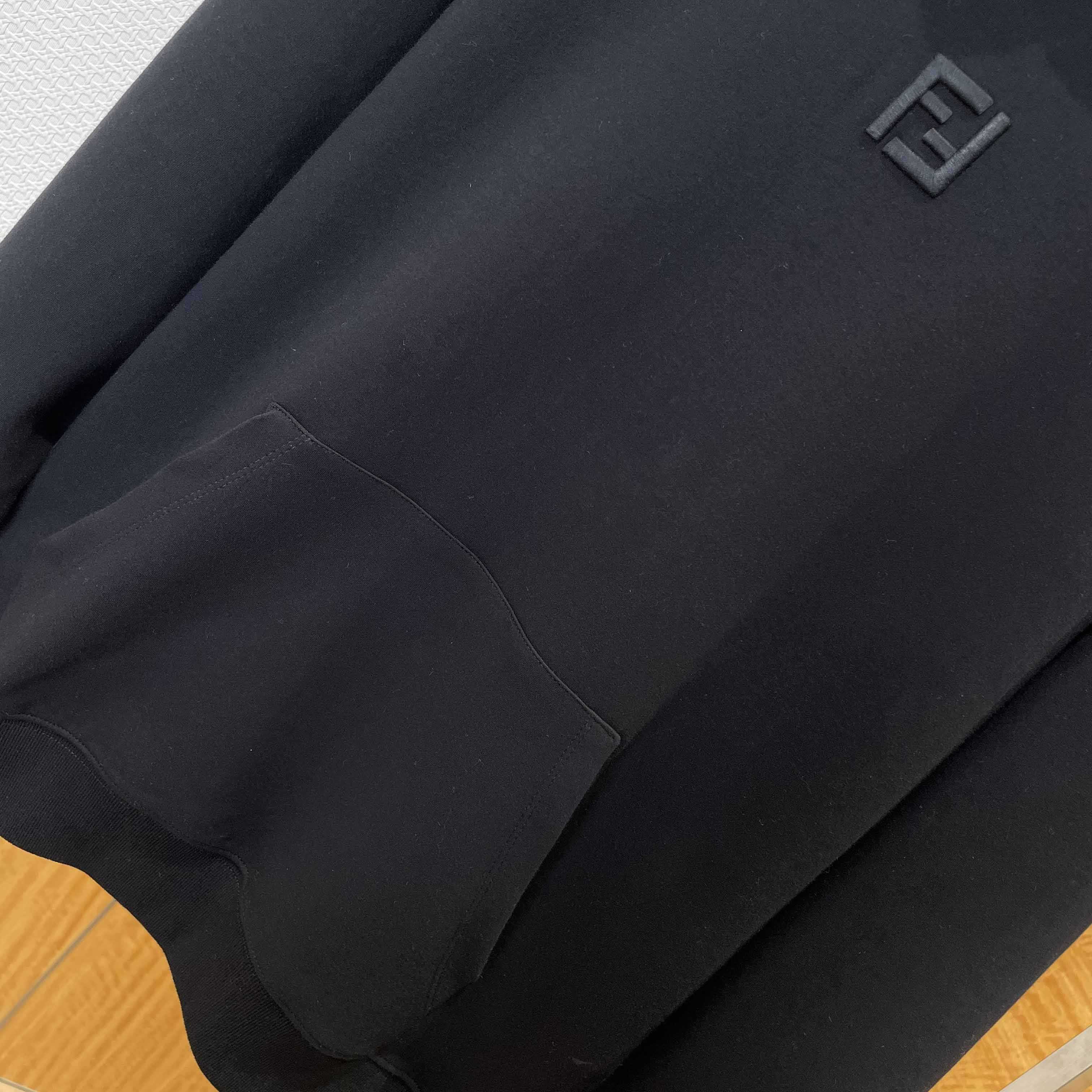 Fendi Black Cotton Sweatshirt - DopestKickz