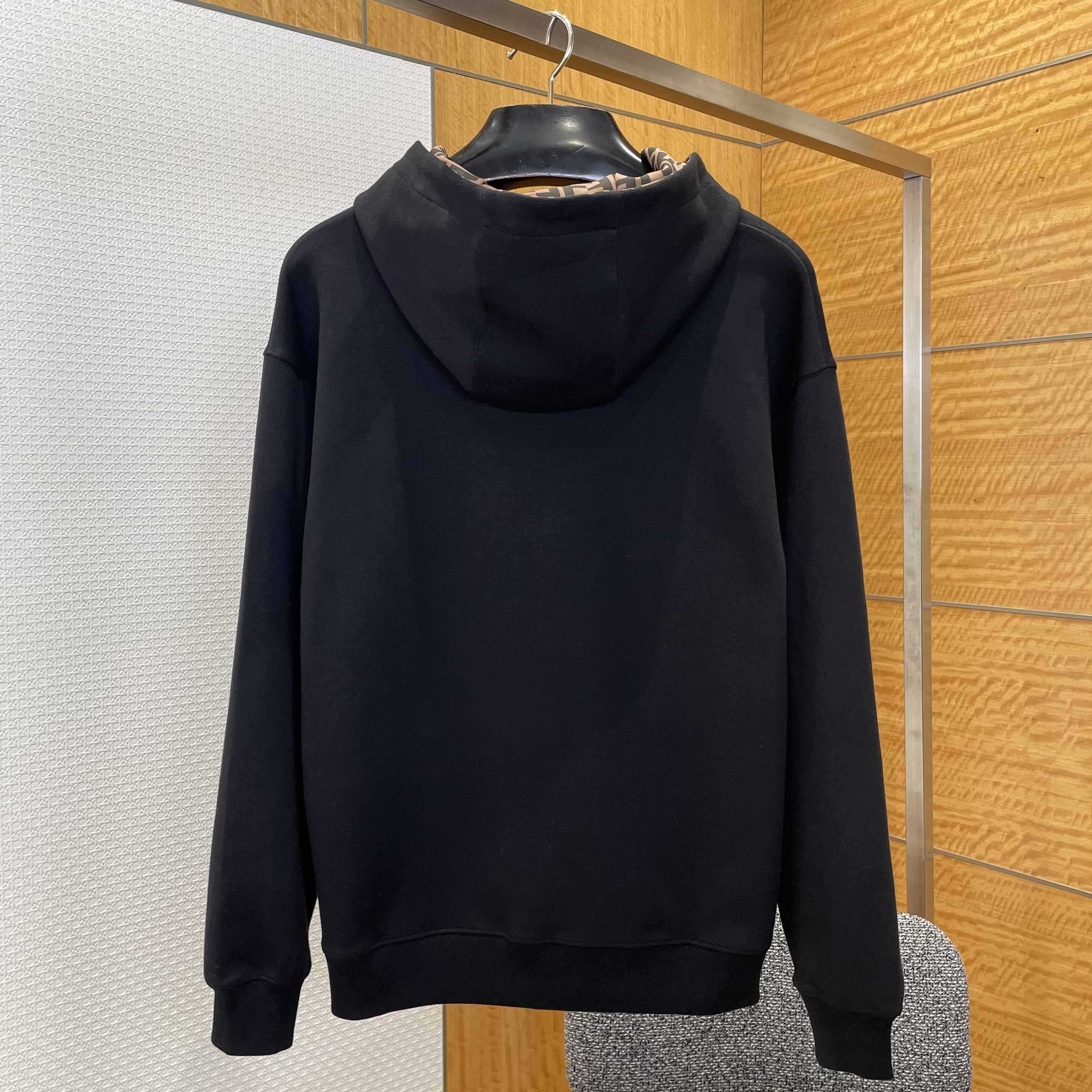 Fendi Black Cotton Sweatshirt - DopestKickz