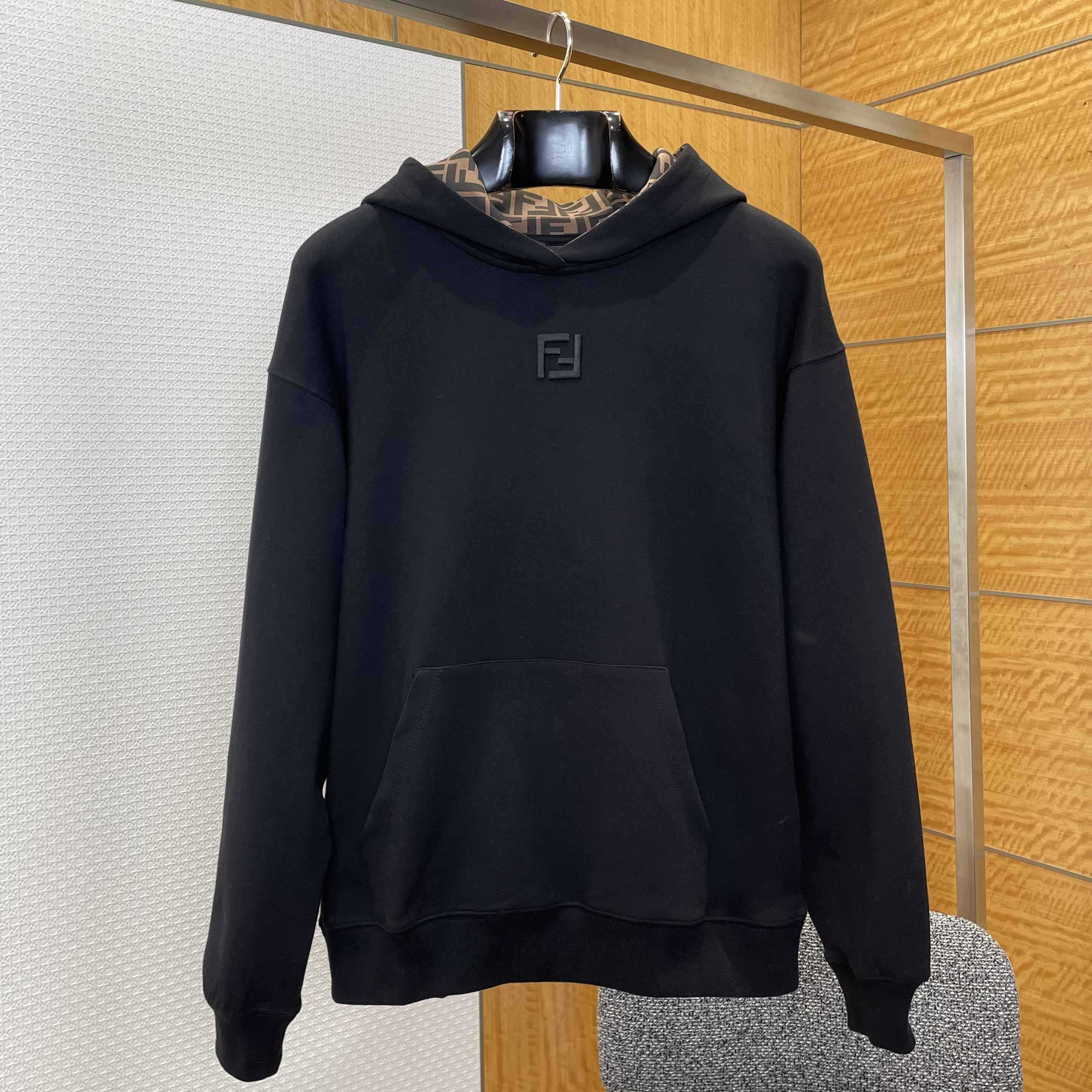 Fendi Black Cotton Sweatshirt - DopestKickz