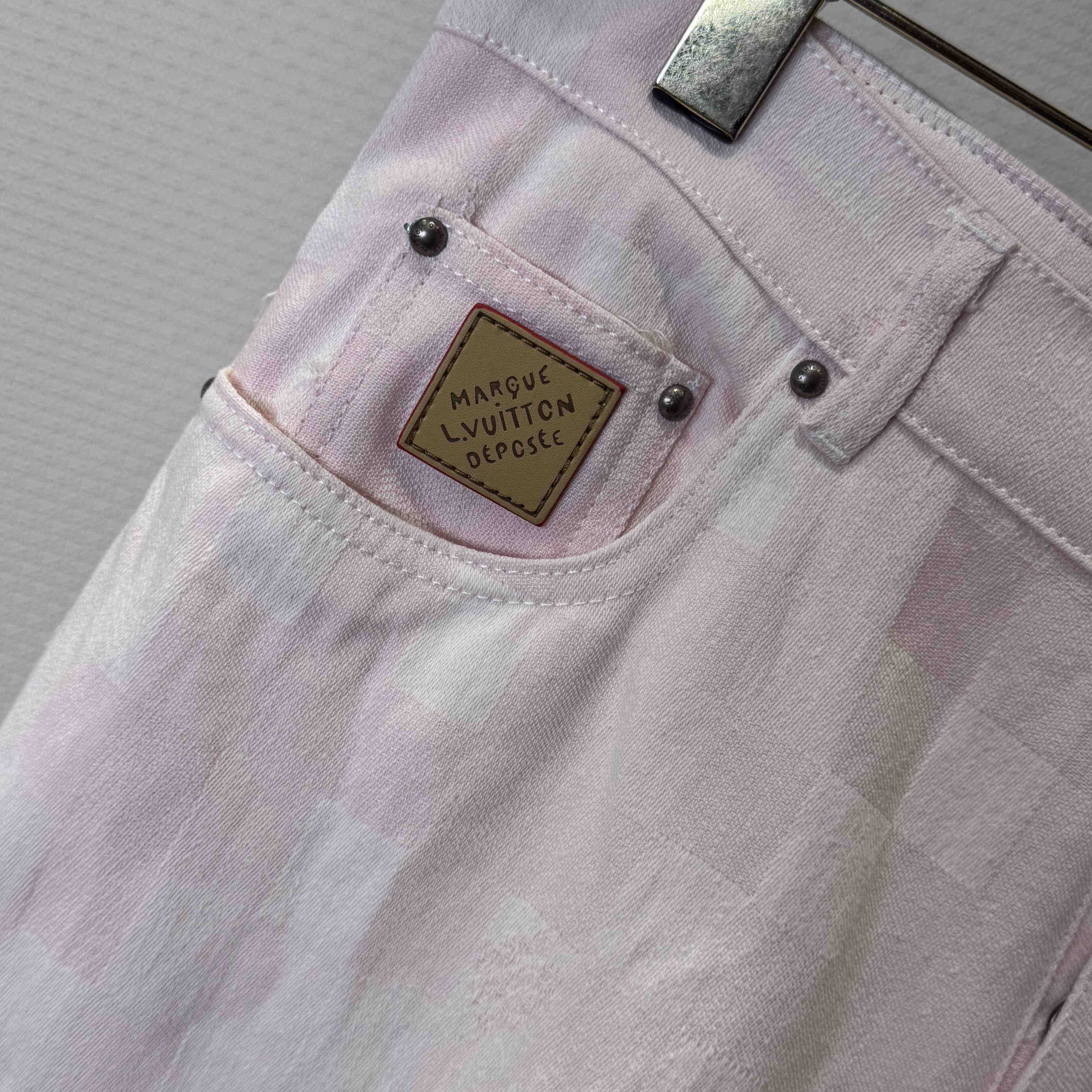 Louis Vuitton Damoflage Denim Skate Pants   1AILVF - DopestKickz