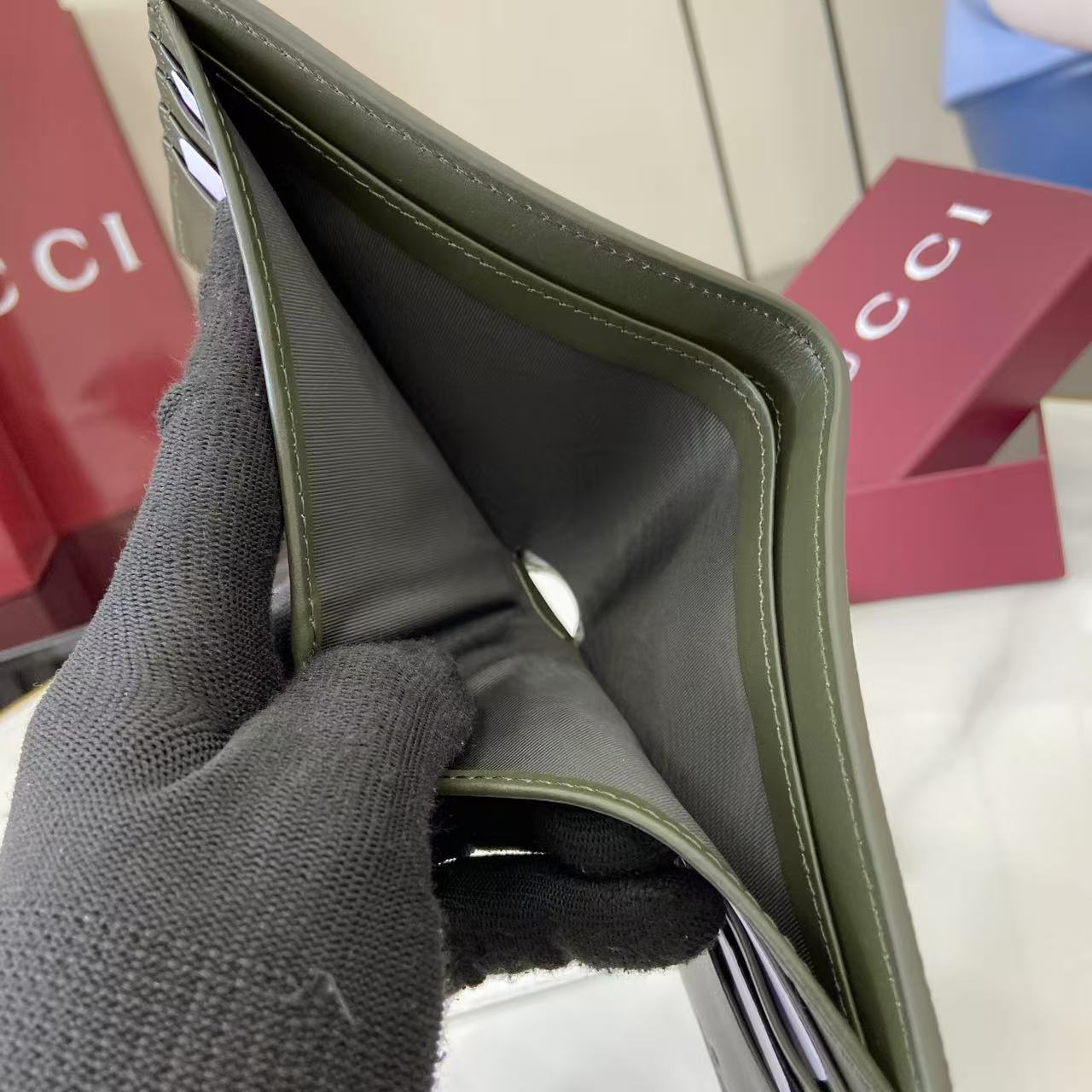 Gucci GG Monogram Bi-fold Wallet - DopestKickz