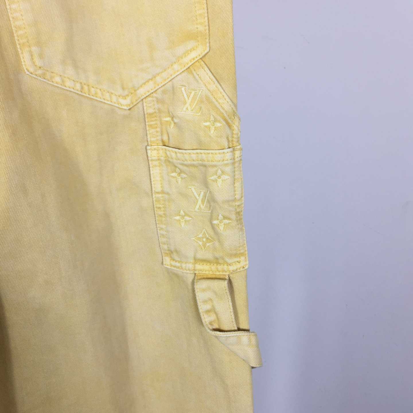 Louis Vuitton Garment-Dyed Denim Carpenter Pants   1AHVCG - DopestKickz