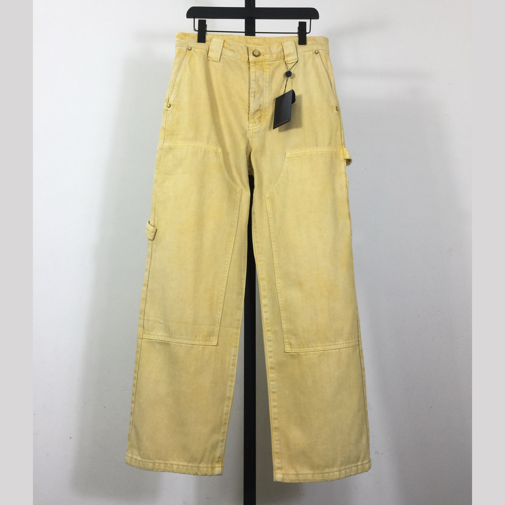 Louis Vuitton Garment-Dyed Denim Carpenter Pants   1AHVCG - DopestKickz
