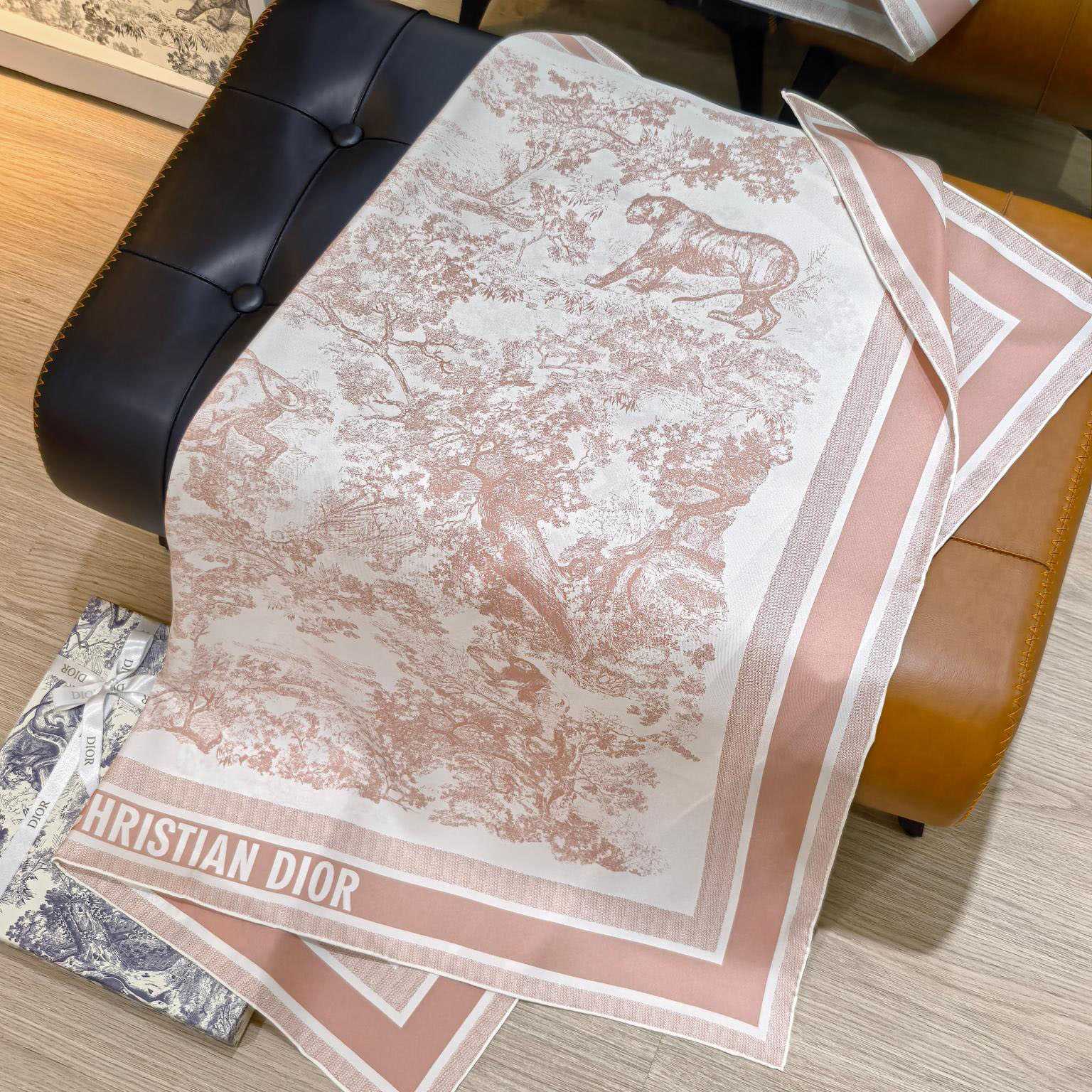 Dior Toile de Jouy Sauvage 90 Square Scarf  - DopestKickz