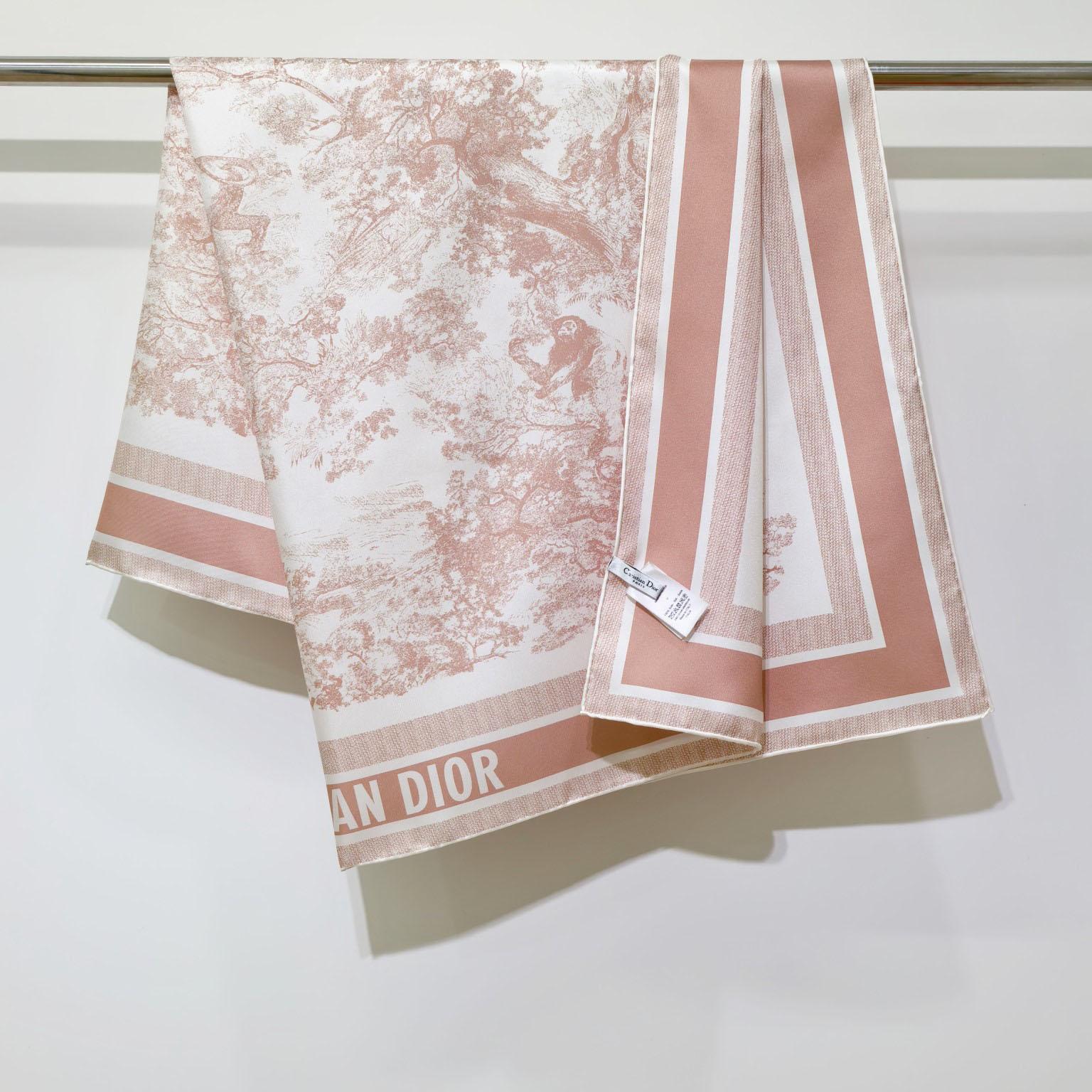 Dior Toile de Jouy Sauvage 90 Square Scarf  - DopestKickz