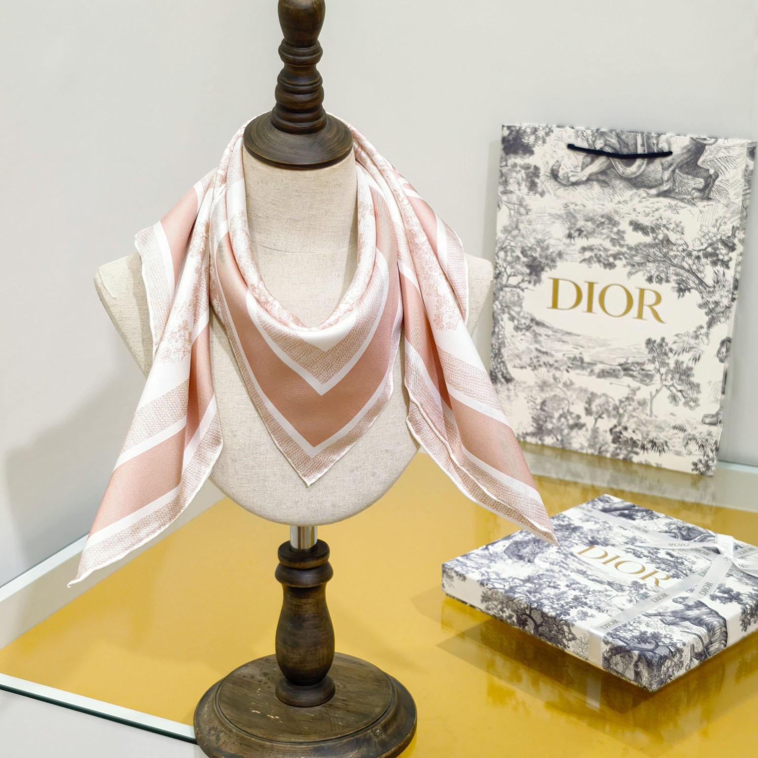 Dior Toile de Jouy Sauvage 90 Square Scarf  - DopestKickz