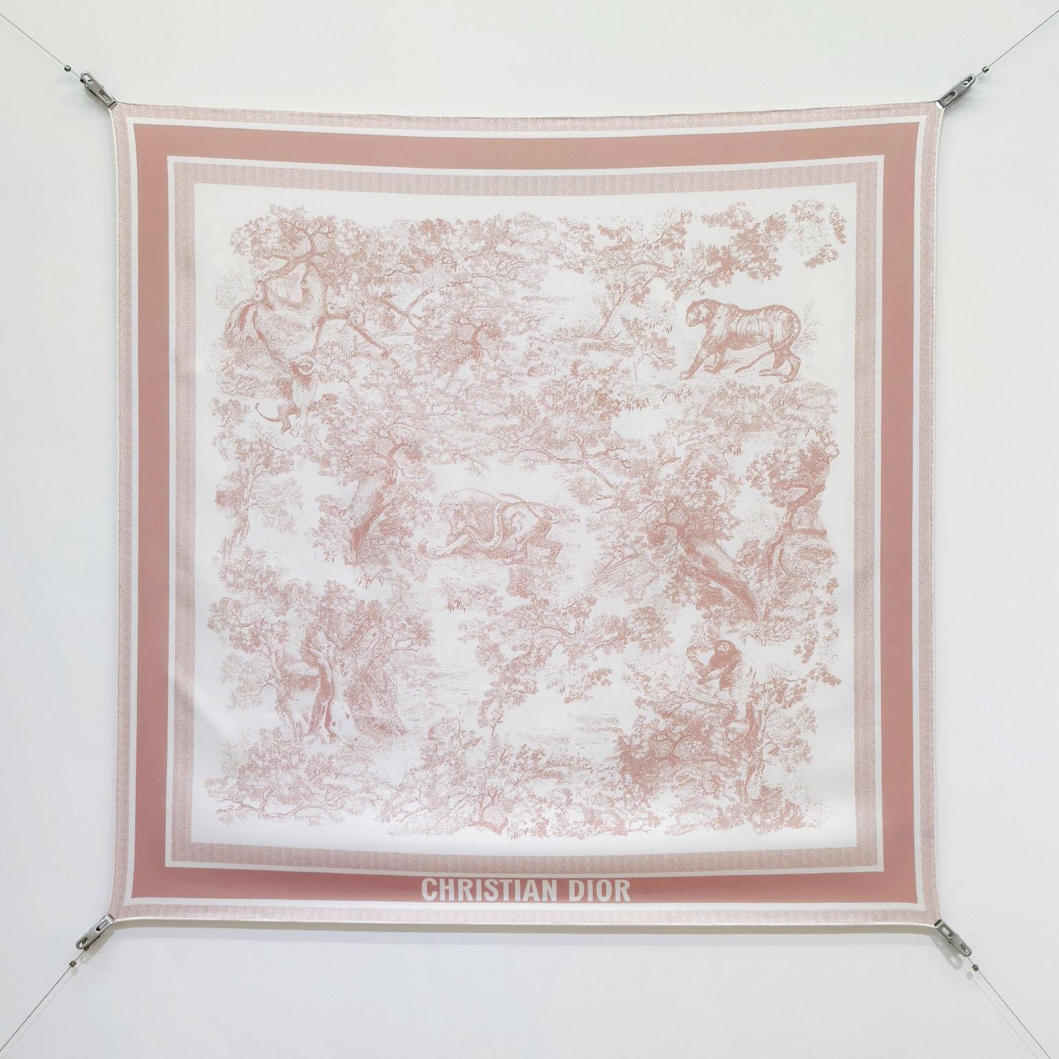Dior Toile de Jouy Sauvage 90 Square Scarf  - DopestKickz