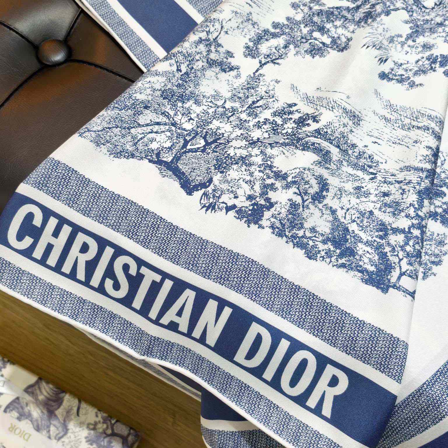 Dior Toile de Jouy Sauvage 90 Square Scarf  - DopestKickz