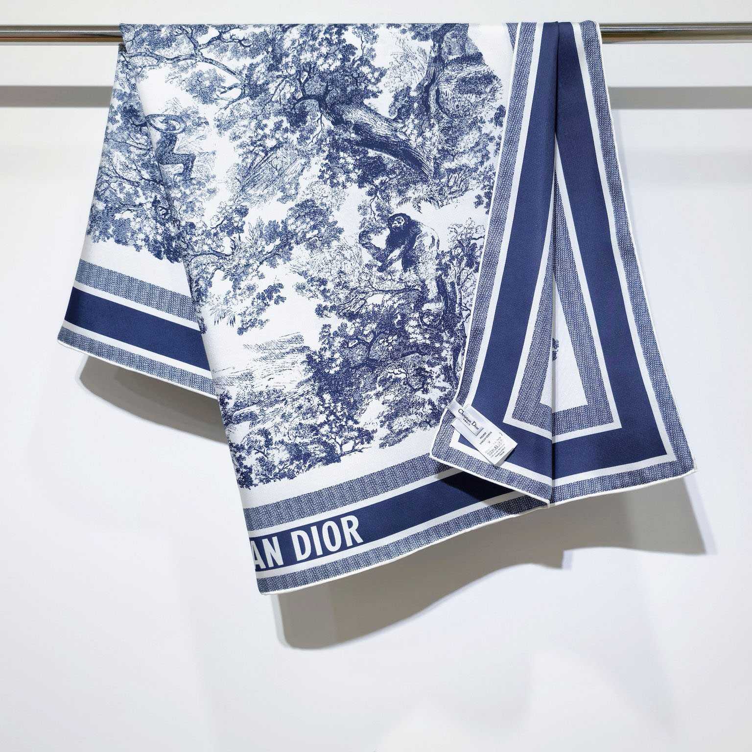 Dior Toile de Jouy Sauvage 90 Square Scarf  - DopestKickz